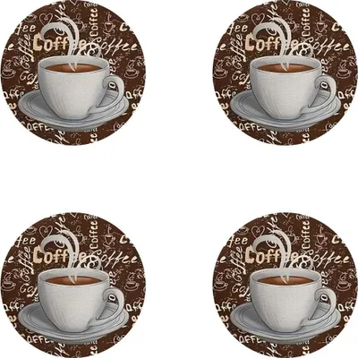 Image de INF Lot de 4 Sous-Verres Isolants Antidérapants pour Tasses à Café