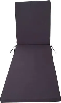 Image de Coussin Bain Soleil Monaco Ardoise Confort Déhoussable Résistant Uv - Delumi