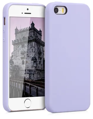 Produktbild von kwmobile Handyhülle für Apple iPhone SE (1.Gen 2016) / iPhone 5 / iPhone 5S Hülle - Case Silikon - Kabelloses Laden - Schutzhülle Cover in Pastell