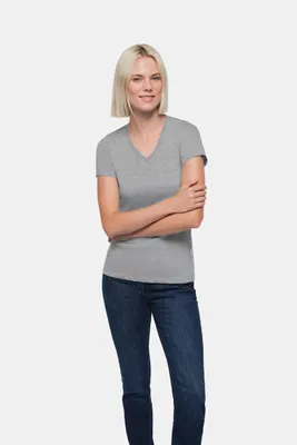 Zdjęcie produktu dla HAKRO® 10008613333900 HAKRO® Damen T-Shirt "Classic" 126 grau Größe 2XL
