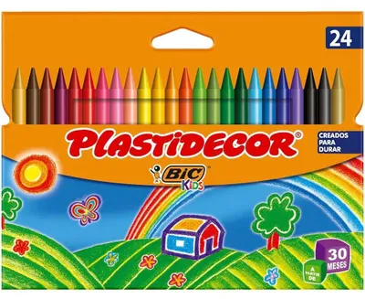 Image de Crayons de cire multicolores Bic (24 uds) (Refurbished A+)