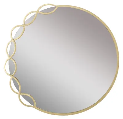 Produktbild von Wandspiegel Eleonor mit skulpturalem Goldrahmen