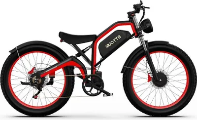 Produktbild von Duotts N26 Elektrische Fahrrad - 750W*2 Motor 48V20Ah Batterie 60KM Reichweite - Schwarz Rot