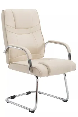 Produktbild von In And OutdoorMatch Besucherstuhl Giovanny - Esszimmerstuhl - Bürostuhl - Weiß - Ergonomisch - Stoff - Deluxe