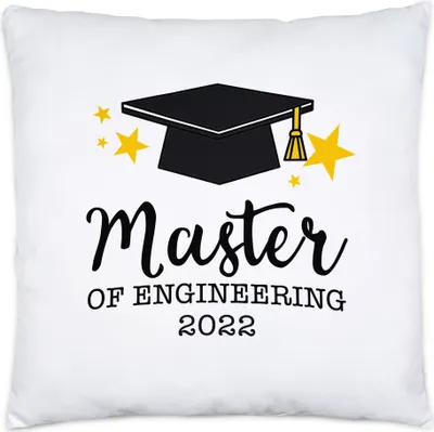 Produktbild von Master of Engineering 2022 Kissen inkl. Füllung Abschluss Geschenk Studium Absolvent Masterabschluss Uni