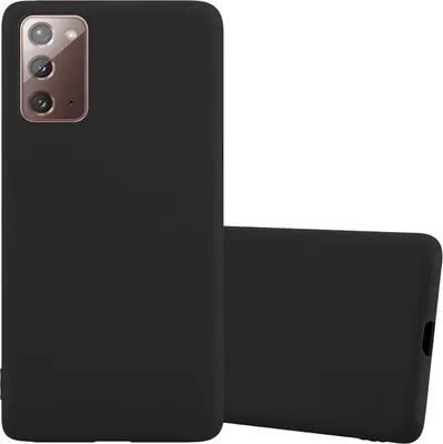 Produktbild von Cadorabo Hülle für Samsung Galaxy NOTE 20 Schutzhülle in Schwarz Handyhülle TPU Silikon Etui Case Cover