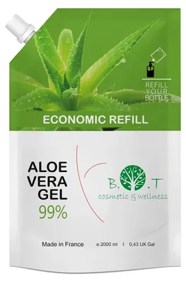 Obrázok produktu pre Biologický gél z aloe vera, 2000 ml, pre tvár, telo a vlasy
