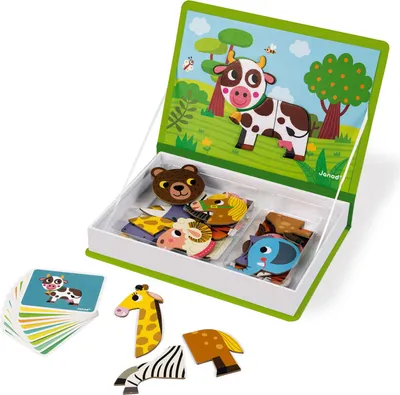 Produktbild von JANOD Animals Magneti'book, 3 Jahr(e), Karton, Grün
