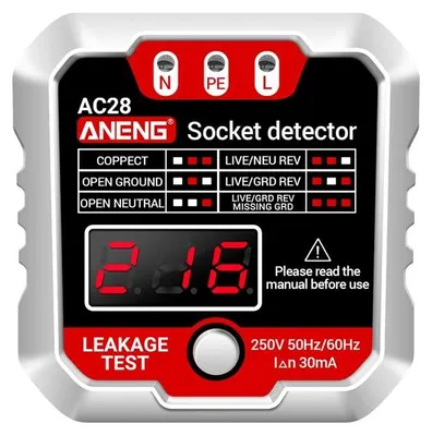 Obrázek produktu pro ANENG AC28 tester zásuvek 230 V