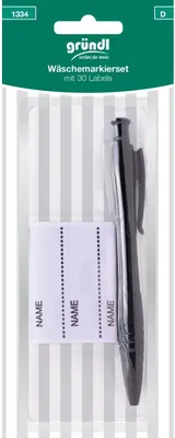 Produktbild von Gründl Wäschemarkierset 30 Labels