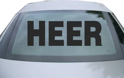 Produktbild von Indigos UG - Aufkleber Heckscheibe & Motorklappe DE2641 - schwarz - 600x200 mm - Heer - Auto Scheiben Fenster Heckklappe Tuning Racing JDM - Die cut