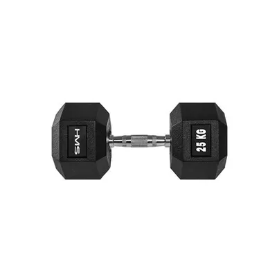 Produktbild von HMS Fitness Hexa Pro Kurzhantel 25 kg Gummihantel