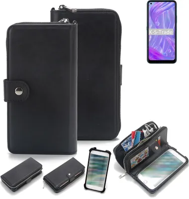 Produktbild von K-S-Trade 2in1 Handyhülle Schutzhülle kompatibel mit HiSense Infinity H50 Lite  & Portemonnee Cover Handy Hülle Case Etui Geldbörse Wallet