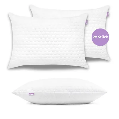 Produktbild von 2er set Microfaser Kopfkissen 50 x 70 cm | Allergiker geeignet