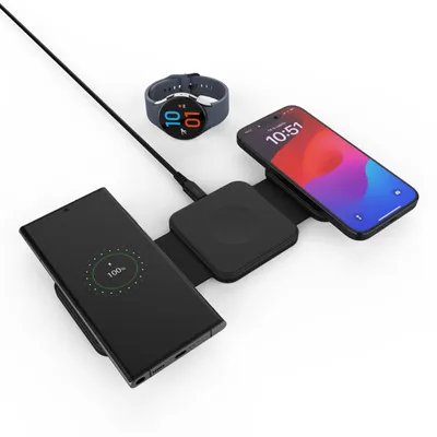 Image de FIXED Fixed | Wireless Foldable Charger 3in1 Flex for Samsung | FIXFLE-SA-BK | Black