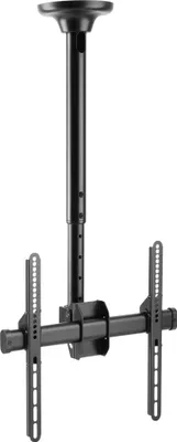 A black TV ceiling mount is shown against a white background.