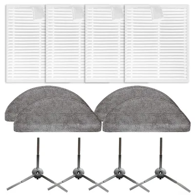 Productafbeelding van Stofzuiger-reserveonderdelen set - Zijborstels, filters en dweilpads - Accessoires voor robotstofzuigers - Set A