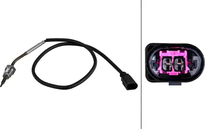 Produktbild von HELLA 6PT 010 376-791 Abgastemperatursensor für VW Transporter V Bus (7HB, 7HJ, 7EB, 7EJ, 7EF, 7EG, 7HF, 7EC) 550mm