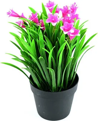 Immagine prodotto di FIORI ARTIFICIALI IN VASO erba VARI COLORI