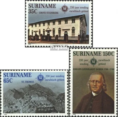 Produktbild von Briefmarken Suriname 1982 Mi 1002-1004 (kompl.Ausg.) postfrisch Mission