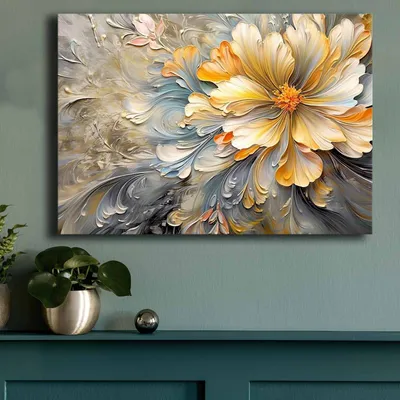 Produktbild von Wallity, 70100GSC-029, Dekorative Leinwandmalerei, Mehrfarbig, 100 % LEINWAND, 70 x 100 cm