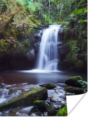 Produktbild von MuchoWow® Poster Wasserfall - Natur - Wasser 120x160 cm - Wandbilder