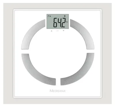 Zdjęcie produktu dla Medisana BS 444, Elektroniczna waga osobista, 180 kg, Biały, 8 użyt., LCD, 335 mm