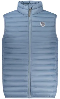 Produktbild von Leichtes Herren-Ärmelloses Top in Blau mit Taschen und Logo