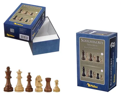 Produktbild von Philos Schachfiguren Sigismund Königshöhe Holz Set