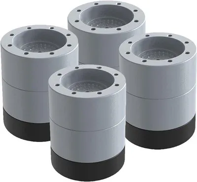 Produktbild von Anti-Vibrations-Fuß für Waschmaschine, universell einsetzbar, 6er Pack, Gummi-Abdämpfer