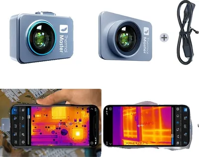 Obrázok produktu pre P2 Termokamera, IR rozlíšenie 256 × 192, rozsah merania -20 °C až 600 °C,P2proAndroid