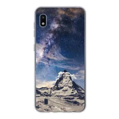 Produktbild von MuchoWow® Handyhülle Schutzhülle Hülle für Samsung Galaxy A10 Berge - Sterne - Universum - Jungen - Mädchen - Kinder Silikon Softcase Handy Hülle - Schutzhülle