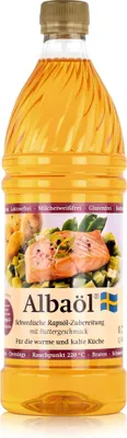 Produktbild von Albaöl Schwedische Rapsöl-Zubereitung mit Buttergeschmack 0,75L (1er Pack)