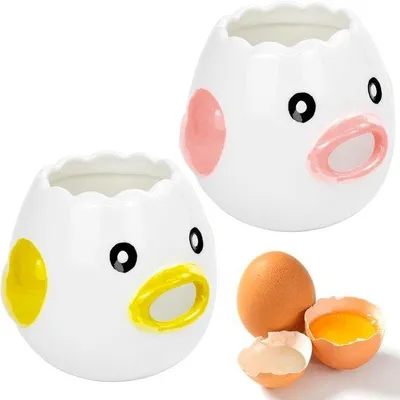 Produktbild von Famanu Eierscheider Keramisch Kipdesign Set von 2 Küchenaccessoires