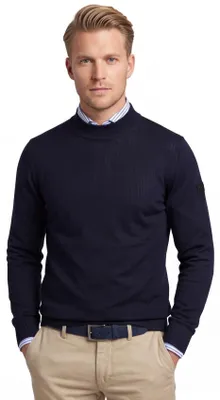 Produktbild von Maerz Rollkragenpullover marineblau Wolle