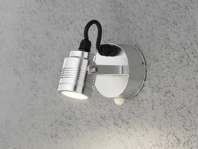 Produktbild von Konstsmide Treiber:LRV3AUNI, Output: 3-9VDC, 350 mA, 1-3W, Schaltzeiten: 5, 30 Sek., 1, 3, 5, 8 Min. Sensor kann auch bei Tag schalten. Lampe schaltet beim ersten einschalten 3 mal Ein und Aus Monza Medium massives Aluminium 7941-310