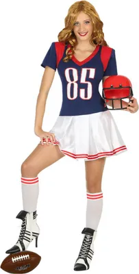 Image de Costume de footballeur américain - bleu marine-blanc - XS / S