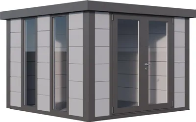 Produktbild von Telluria Metallgerätehaus Classico 3030 Luminato lichtgrau