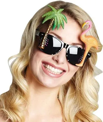 Produktbild von Holidaybrille Brille Holiday Urlaub Scherzartikel Mottoparty Junggesellenabschied Palme