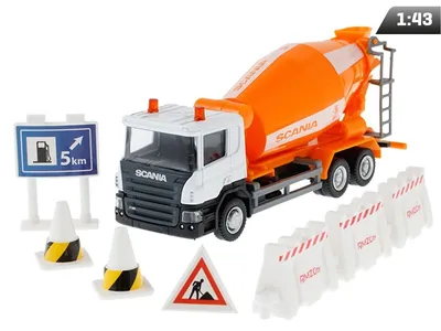 Zdjęcie produktu dla Model 1:64, RMZ City SCANIA - Betoniarka + akcesoria