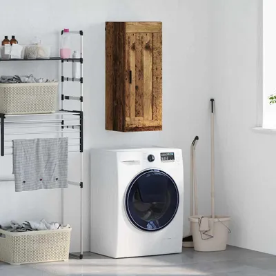 Image de vidaXL Armoire murale vieux bois 34,5 x 34 x 90 cm Bois composite