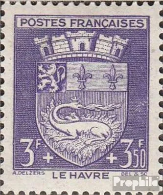 Produktbild von Briefmarken Frankreich 1942 Mi 572 mit Falz Städtewappen