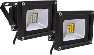 Immagine prodotto di Greenmigo 2 pezzi, faretti LED SMD da 20 W, luce bianca calda, IP65, applique, illuminazione diffusa, lampada da giardino a LED, faretto da esterno