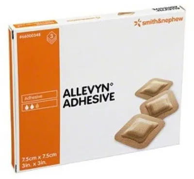 Image de Allevyn Adhesive 7,5x7,5 cm pansement adhésif 3 pces