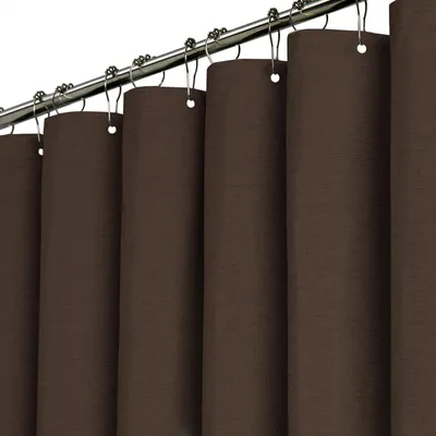 Produktbild von Duschvorhang aus Polyester mit Leinenoptik, 180x200 cm
