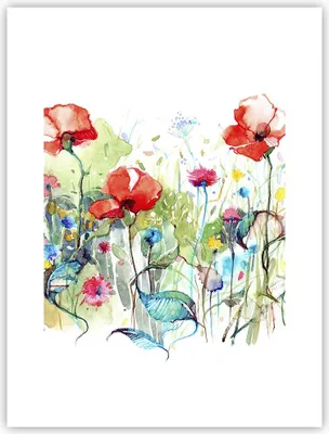 Produktbild von Poster - Poster ohne Rahmen - Blumen Wiese Blatt Natur - 30x40 cm - Wand Bild - Wanddeko - Wandbilder - Kunstposter - Wandposter - Bilder - Kunstdruck - Wanddekoration - Wandbild - P2XPA30x40-3076