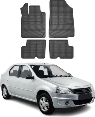 Image de 2008-2014 Dacia Logan Tapis de sol TPE noir 4 pièces