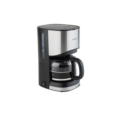 Produktbild von Korona Kaffeeautomat Filterkaffee, 900 W, 1.25l Glasbehälter, freistehend, schwarz/silber Edelstahl; 10252