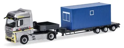 Produktbild von Herpa LKW MB Actros 18 Bigsp Semitieflade-SZ Bloedorn 956864