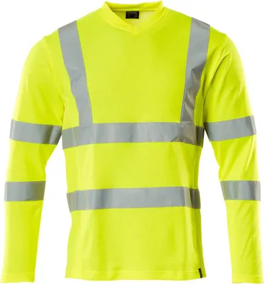 Produktbild von MASCOT 18281-995-17-3XL, Jumper, Uni, Gelb, 3XL, 124 cm, Baumwolle, Polyester